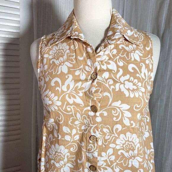 Just Cover Me | Women’s | Dresses | S | Cute Button-Up Sleeveless Mini Garden De - Picture 2 of 5